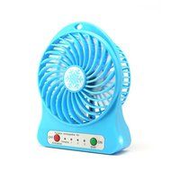 FOLOTE 4-inch Mini Hand Held Portable USB Fan Powered by Lithium Rechargeable Battery, 4 Blades, 3 Speeds Wind... N11