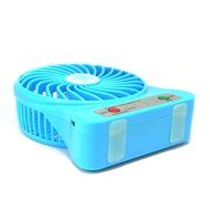 FOLOTE 4-inch Mini Hand Held Portable USB Fan Powered by Lithium Rechargeable Battery, 4 Blades, 3 Speeds Wind... N12