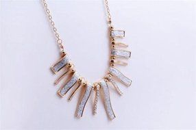 New Fashion Crystal Statement Bib Pendant Chunky Pendant Necklace Jewelry N3