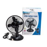 Connectland USB Mini Desktop Fan, Home and Office, Light Weight Plastic Black Oscillatory, Battery CL-ACC65015 N12