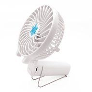 AURIN Electric Handy Fan Mini Portable Fan Foldable Fan with Rechargeable Battery (White) N6