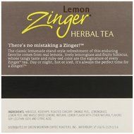 Celestial Seasonings Lemon Zinger Herbal Tea, K-Cup Portion Pack for Keurig K-Cup Brewers, 24-Count N9