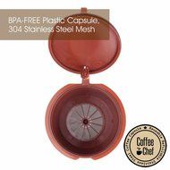 Coffee Chef (TM ) 2Pcs Refillable Nescafe Dolce Gusto Capsule With 1Pcs Spoon | Reusable and Compatible with Mini... N2