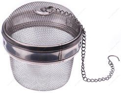 New Star International SD-2319 Stainless Steel Locking Spice Mesh Ball, Tea Strainer, Tea Infuser, Giant Size,...