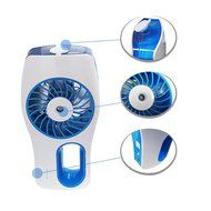 LEDMO Handheld Mini Misting Cooling Fan with USB Rechargeable, Blue N3