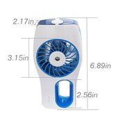 LEDMO Handheld Mini Misting Cooling Fan with USB Rechargeable, Blue N4