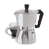 Oggi 6570.2 3 Cup Cast Aluminum Stovetop Espresso Maker, Red