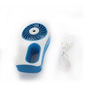LEDMO Handheld Mini Misting Cooling Fan with USB Rechargeable, Blue N5