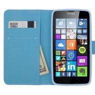 HJ POWER[TM] Nokia Lumina 640 Luxury Diamond FDS77 Leather PU WALLET POUCH Cover + [Free HJ POWER Stylus] EGWPDW3... N14
