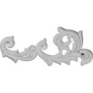 Ekena Millwork ONL26X10X01SU-L 26 3/4-Inch W by 10 3/4-Inch H by 1 5/8-Inch P Sussex Flourish Onlay, Left by Ekena...
