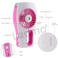 LEDMO Handheld Mini Misting Cooling Fan with USB Rechargeable, Blue N7