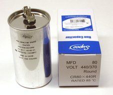SUPCO CR80X440R HVAC Round Fan Motor Run Capacitor 80 MFD/UF 440 Volts