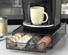 Coffee Pack Rolling Single Drawer, Holds 36 Keurig VUE Packs