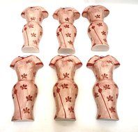 AD Trend "Italian Style" 28381 Radiators Humidifier, Ceramic, Pink Dress Shape (Pack of 6)