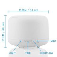 AVAWO 500ml Aroma Essential Oil Diffuser - Portable Ultrasonic Cool Mist Aroma Humidifier with Color LED Lights... N5