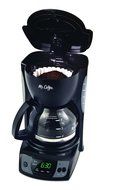 Mr. Coffee CGX7 5-Cup Programmable Coffeemaker, Black N2