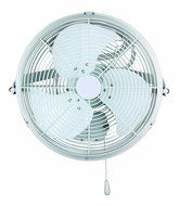 VES 18-inch Industrial Fan, Wall/ceiling Mount, Corrosion Resistant, White