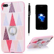 Badalink iPhone 7 Plus Case (5.5&quot;) 360 Degree Rotating Ring Holder Kickstand Shockproof Soft TPU Bumper Frame... N5