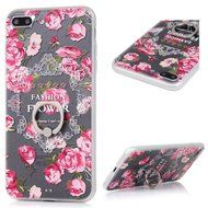 Badalink iPhone 7 Plus Case (5.5&quot;) 360 Degree Rotating Ring Holder Kickstand Shockproof Soft TPU Bumper Frame... N7