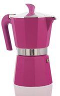Pedrini Italy Colours Collection Stovetop Moka Espresso Maker 1, 2, 3, and 6 Cup Green, Pink, and Blue with Italian... N5