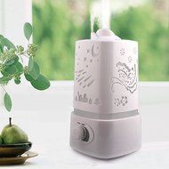 Ultrasonic Cool Mist Aroma Humidifier with Color LED Lights Changing and Waterless Auto Shut-off Function for... N5