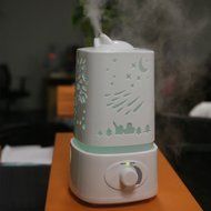 Ultrasonic Cool Mist Aroma Humidifier with Color LED Lights Changing and Waterless Auto Shut-off Function for... N6