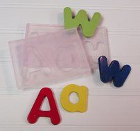Capital and Small Alphabet Letters Silicone Mold Fondant Decorating Soap Polymer Clay Cake Mold
