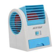 Office Portable Mini Fan Cooling Desktop Dual Bladeless USB Air Conditioner Green N6