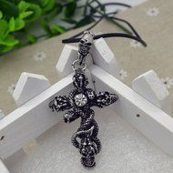 New Hot Good Fashion Men's Jewelry Stainless Steel Skull Snake Pendant Necklace N5