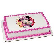 6&quot; Round - Minnie Mouse Birthday - Edible Cake/Cupcake Party Topper!!!