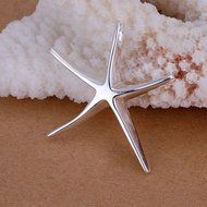 New Fashion Jewelry Charm Elegant Silver Beautiful Starfish Pendant Necklace Hot N3