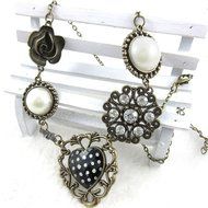 Fashion Women Jewelry Pendant Crystal Choker Chunky Statement Chain Bib Necklace N7