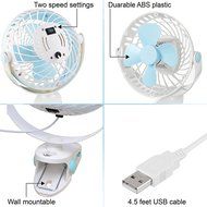 Opolar 3-in-1 Desk Clip and Wall Mountable Mini USB Fan with 2 Speeds N10