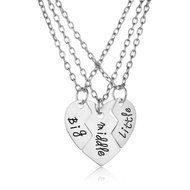 Sister Heart Horse Silver Chain Choker Family FriendShip Charm Pendant Necklace N8