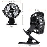 Opolar 3-in-1 Desk Clip and Wall Mountable Mini USB Fan with 2 Speeds N11