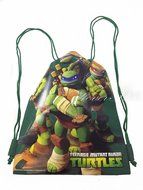 Ninja Turtles Green-Drawstring String School Sport Gym Tote Bag Backpack N2