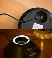 Life.Idea Aquarius Mini Humidifer - Minimalist Design, Compact Size, USB Powered, Bottle Water Competiable, LED... N4