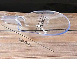 Astra Gourmet Set of 2 Multi-purpose Clear Plastic Scoops Food Service Restaurant Buffet Serving (Extra Large)