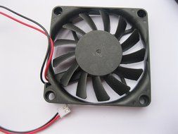 2 pcs Brushless DC Cooling Fan 12V 7010S 13 Blades 2 wire 70x70x10mm Sleeve-bearing Skywalking N2