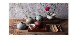 Graces Dawn Ge ware tea caddy ceramic piggy bank 100 g capacity