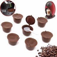 7x Refillable Reusable Coffee Capsules For Dolce Gusto Brewers Refill Cup Filter N2