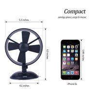 Desk Fan Mini USB Table Fan for Kids(2 Speed,Super Light,Very Safety,5 Inch)(Black) N9