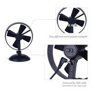 Desk Fan Mini USB Table Fan for Kids(2 Speed,Super Light,Very Safety,5 Inch)(Black) N10