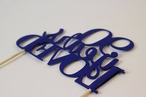 All About Details Blue 90-Years-Loved Cake Topper N2