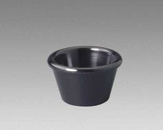 Gessner Products IW-0391-BK 1.5 oz. Smooth-Sided Ramekin- Case of 12