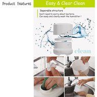 Atocare EP UH-101 Ultrasonic LED Humidifier Self Sterilization Mood Light 1.4L N8