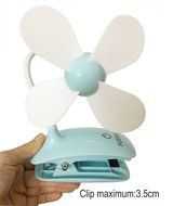 HJIAN Portable Clip-on Fan Personal Clip Fan / Table Fan with Built-in Rechargeable Battery for Office Table Fan... N3