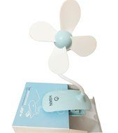 HJIAN Portable Clip-on Fan Personal Clip Fan / Table Fan with Built-in Rechargeable Battery for Office Table Fan... N4