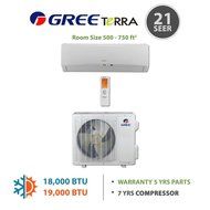 GREE Terra 12,000 BTU Wall Mounted Ductless Mini Split Heat Pump System R410A 208-230 VAC N4
