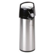 Choice 2.5 Liter Glass Lined Stainless Steel Airpot with Lever